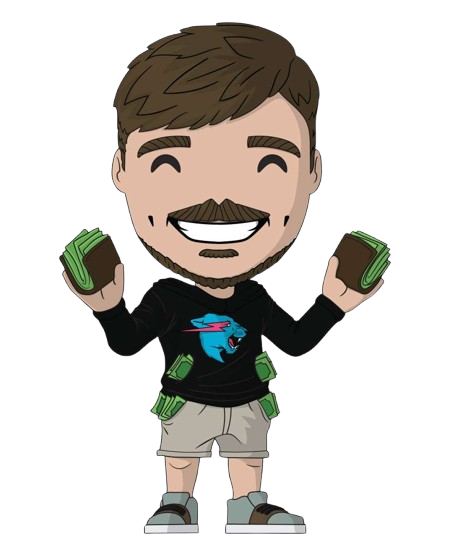 MrBeast holding money
